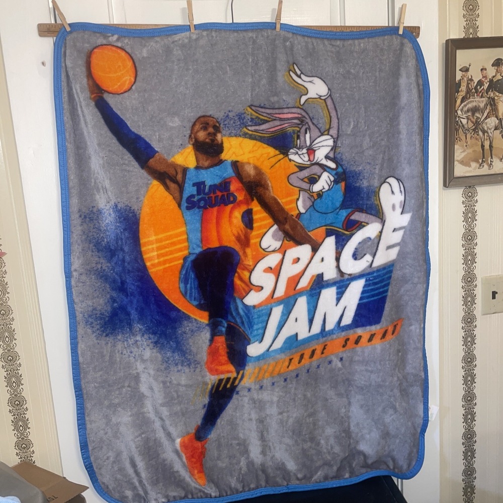 Space‎ Jam Tune Squad Plush Blanket Excellent